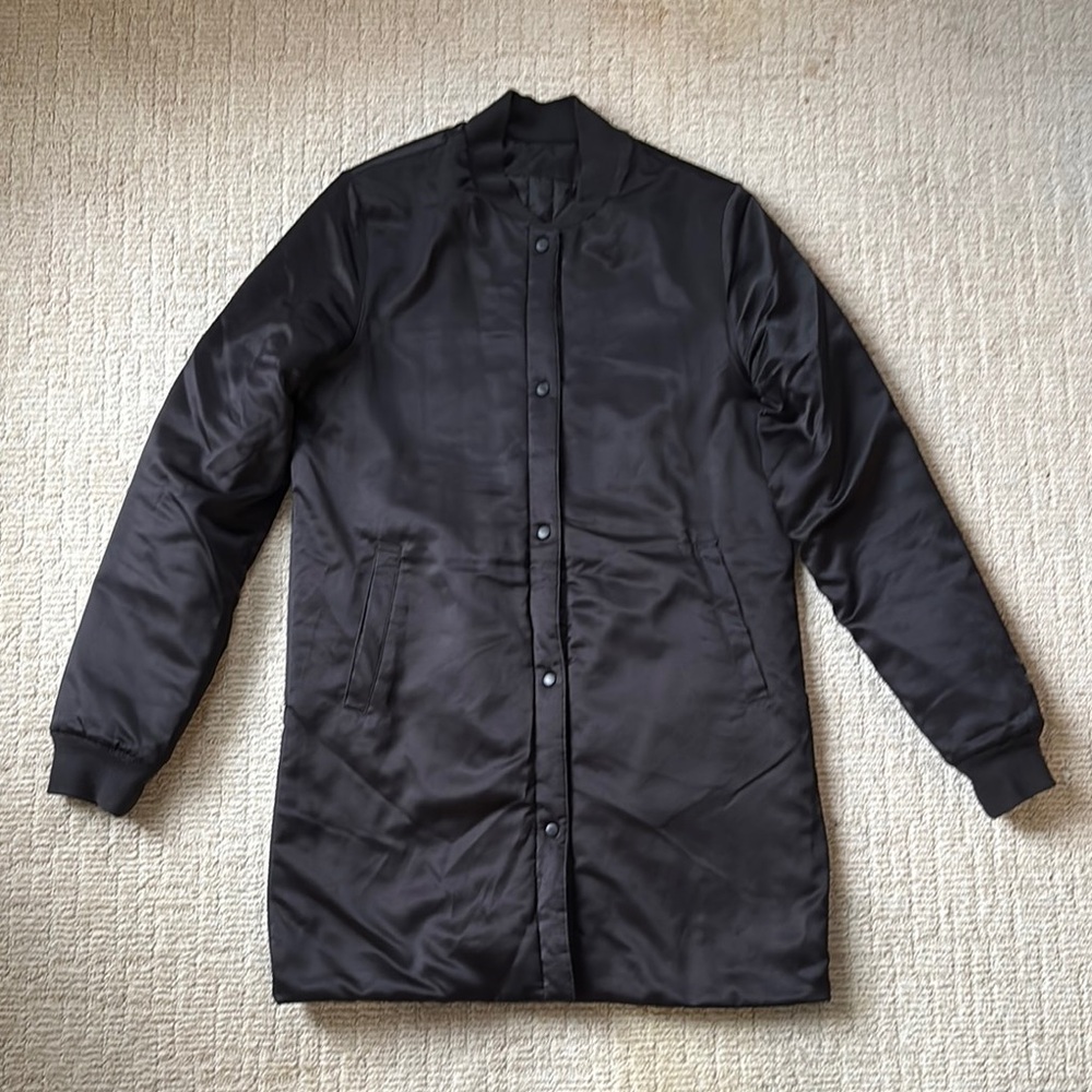 Puma Black Longline reversible Bomber Jacket